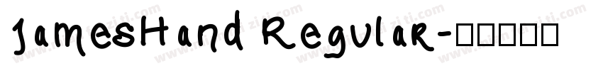 JamesHand Regular字体转换